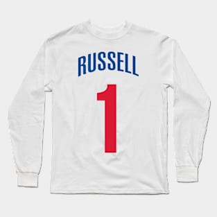 DeAngelo Russell Jersey Poster Long Sleeve T-Shirt